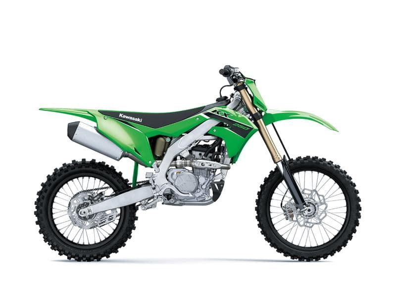 Manufacturer stock photo of a 2023 Kawasaki KX250, not the unit for sale