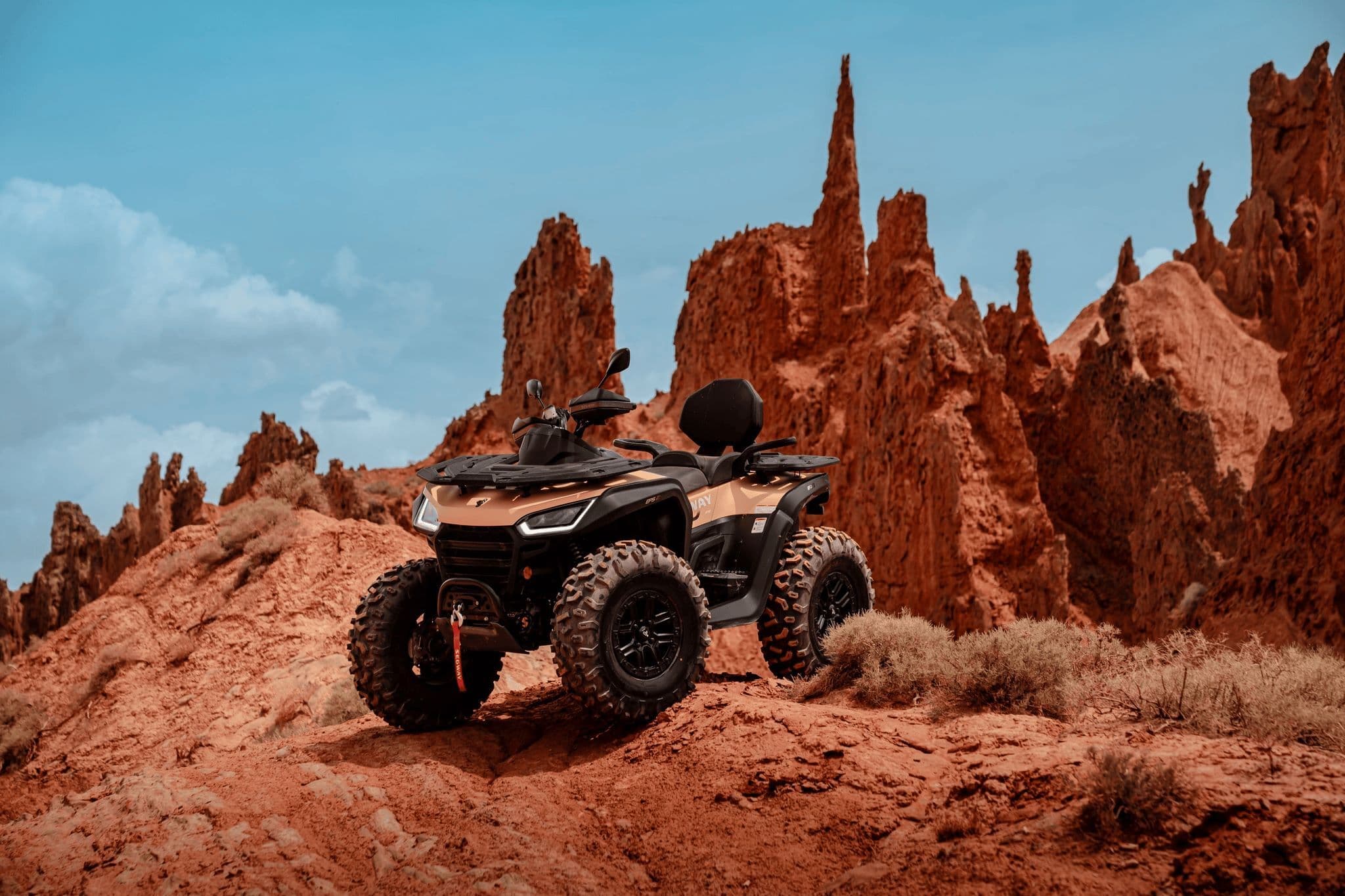 Segway Snarler AT10 in a red rock landscape