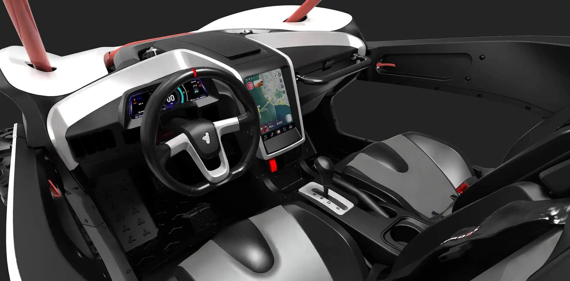 Segway Villain SX10 cockpit and display