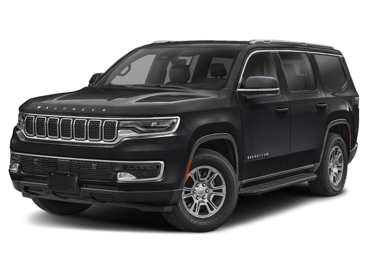 Manufacturer stock photo of a 2024 Jeep Wagoneer Series II Carbide, not the vehicle for sale