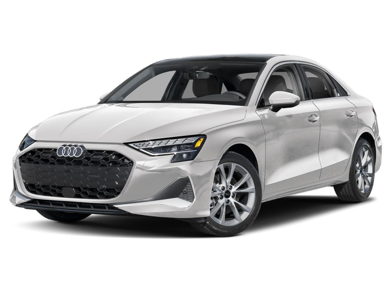 Manufacturer stock photo of a 2026 Audi A3 Sedan, not the vehicle for sale